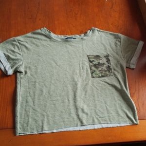 Camo crop top
